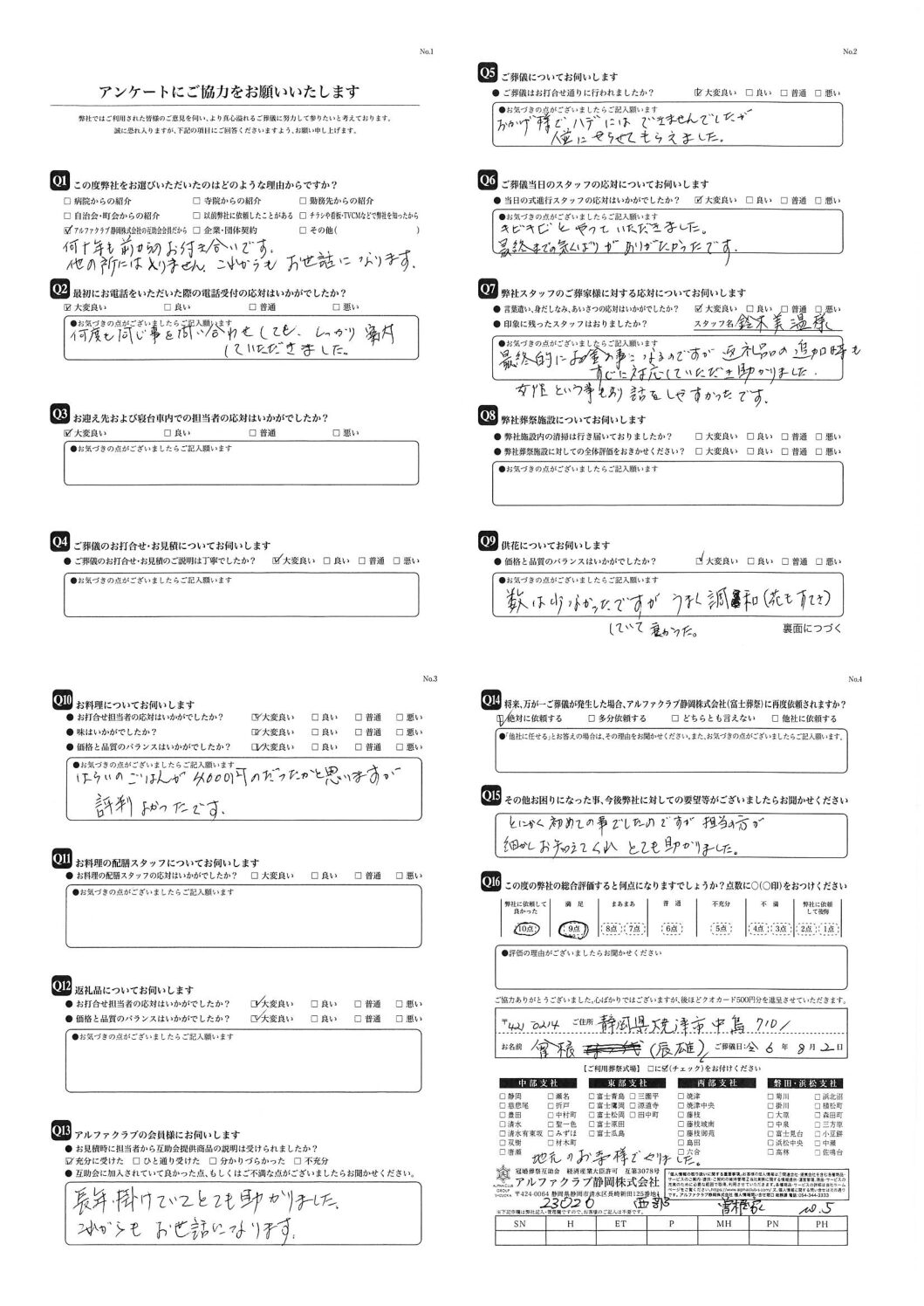 焼津市 M様