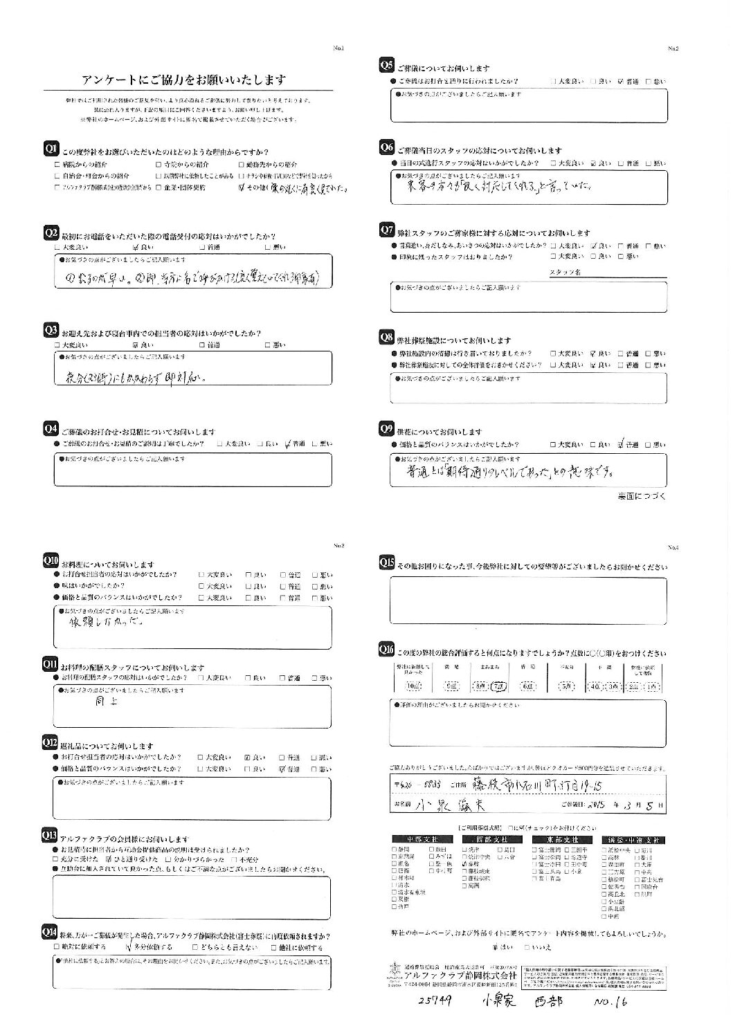 藤枝市 K様